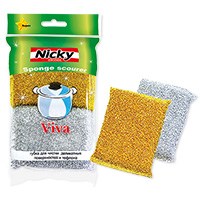 Губка д/тефлона 2шт VIVA NICKY HOME